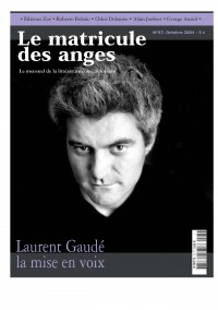 Jaquette Laurent Gaudé - La mise en voix
