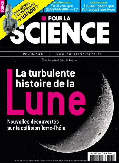 Jaquette La turbulente histoire de la Lune