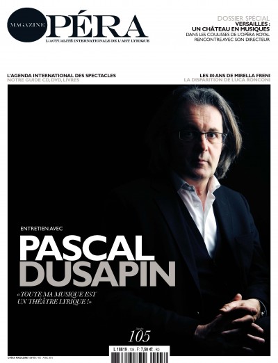 Jaquette Pascal Dusapin