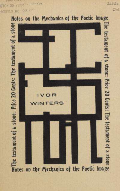 Couverture de Ivor Winters