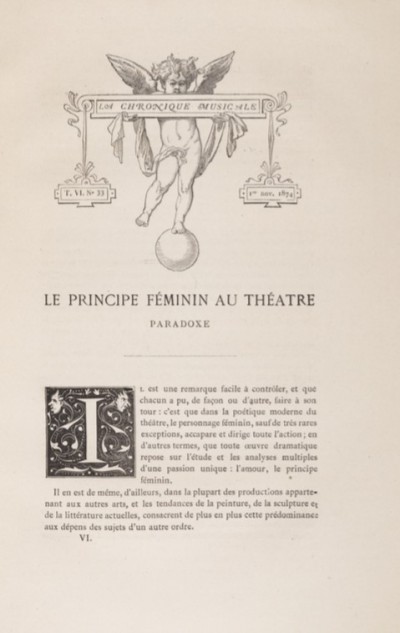 Le principe féminin au théâtre