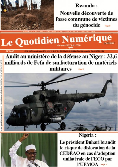 Audit au ministère de la défense au Niger