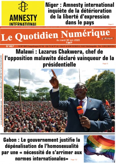 Malawi : Lazarus Chakwera, chef de l’opposition