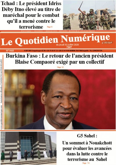 Jaquette Burkina Faso : Le retour de l’ancien président
