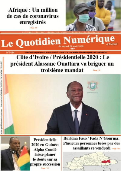 Jaquette Côte d’Ivoire/Présidentielle 2020