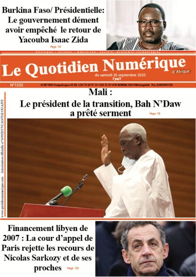 Mali:Le président de la transition, Bah N’Daw