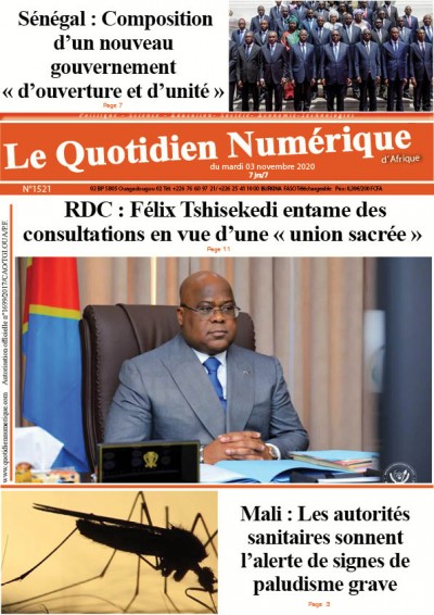 Jaquette RDC:Félix Tshisekedi entame des consultations