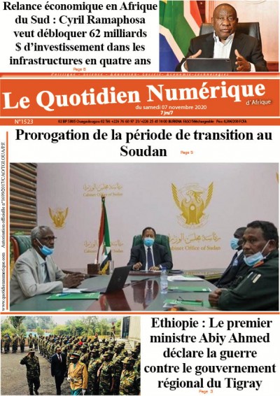 Jaquette Soudan:Prorogation de la période de transition