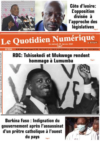 Jaquette RDC:  hommage à Lumumba