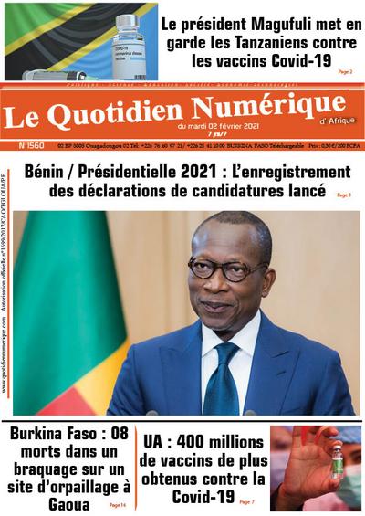 Jaquette Bénin / Présidentielle 2021