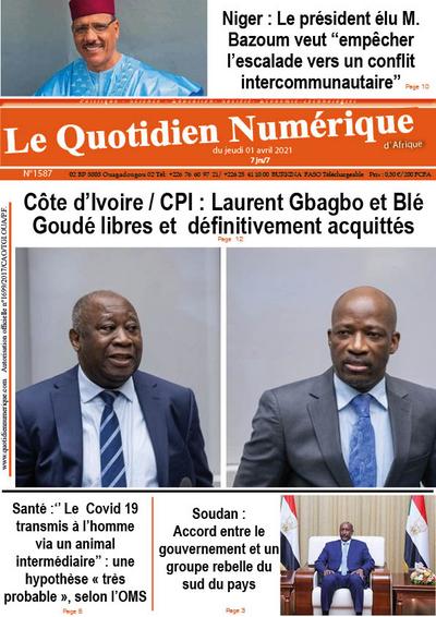 Jaquette Côte d’Ivoire/CPI:Laurent Gbagbo et Blé  Goudé