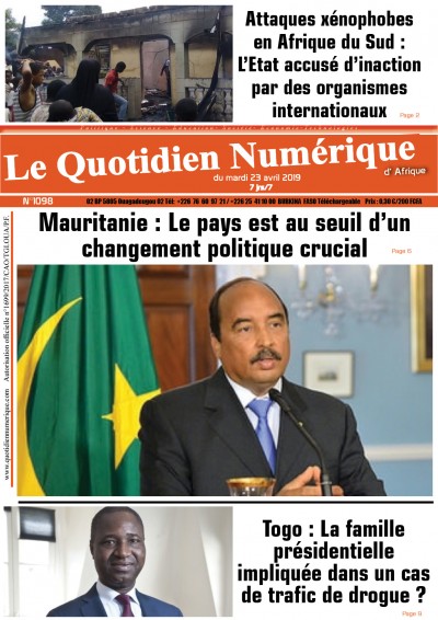 Jaquette Mauritanie: le pays est au seuil d’un changement