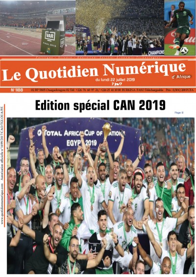 Jaquette Edition spécial CAN 2019