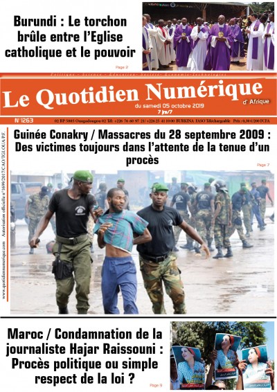 Jaquette Guinée Conakry/Massacres du 28 septembre 2009