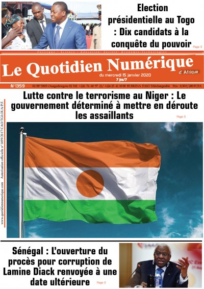 Jaquette Lutte contre le terrorisme au Niger