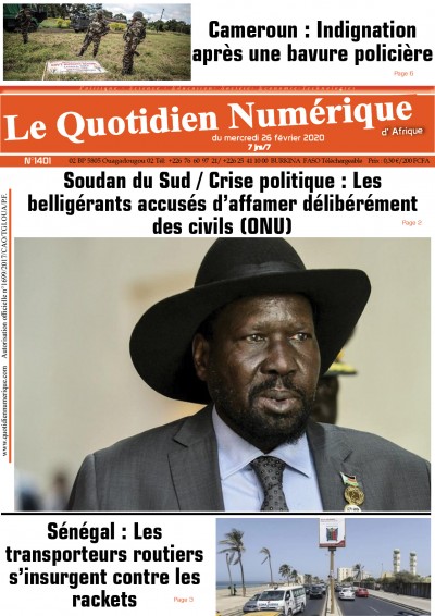 Jaquette Soudan du Sud / Crise politique