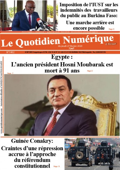 Egypte :  L’ex-président Hosni Moubarak est mort