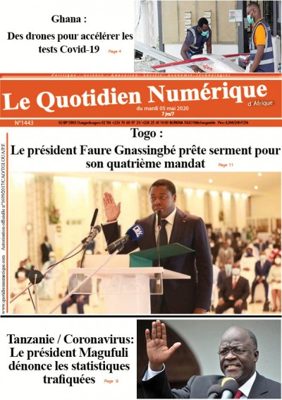 Jaquette Togo:Faure Gnassingbé prête serment