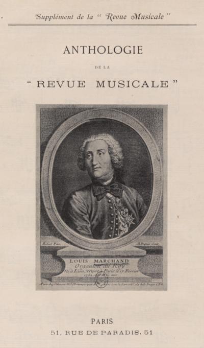 Jaquette Anthologie de la Revue musicale