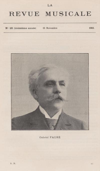 Jaquette Gabriel Fauré